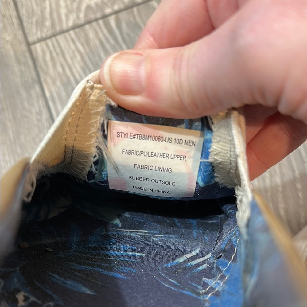 Tommy Bahama Cream Loafers Breathable Slip-Ons - Picture 6 of 7